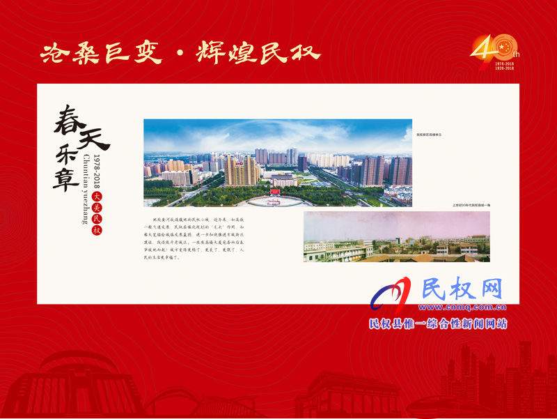沧桑巨变•辉煌民权 民权县庆祝改革开放40周年暨建县90周年大型图片展