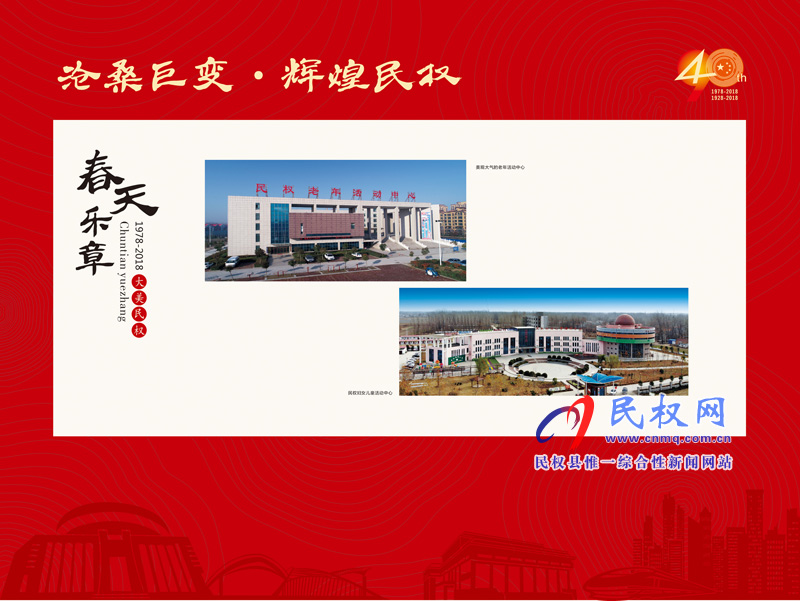 沧桑巨变•辉煌民权 民权县庆祝改革开放40周年暨建县90周年大型图片展