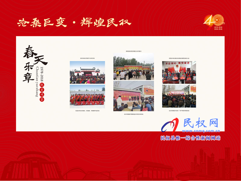 沧桑巨变•辉煌民权 民权县庆祝改革开放40周年暨建县90周年大型图片展