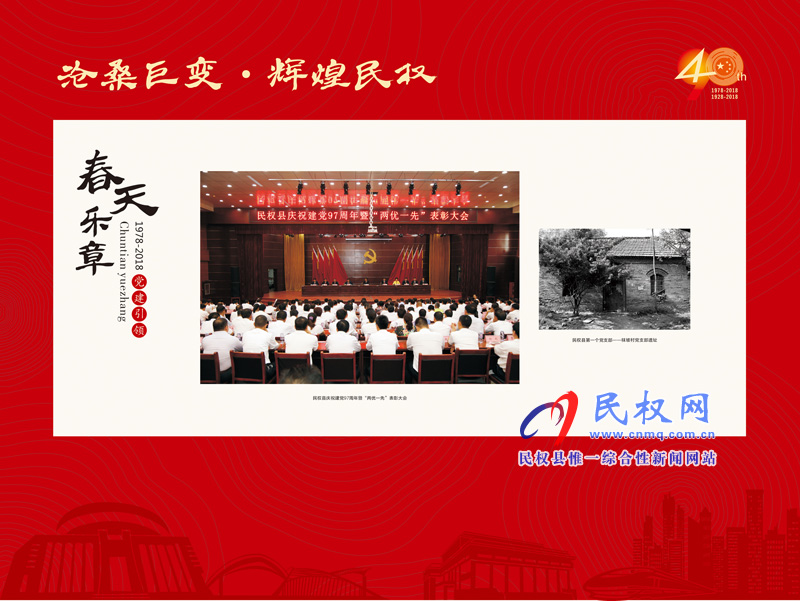 沧桑巨变•辉煌民权 民权县庆祝改革开放40周年暨建县90周年大型图片展