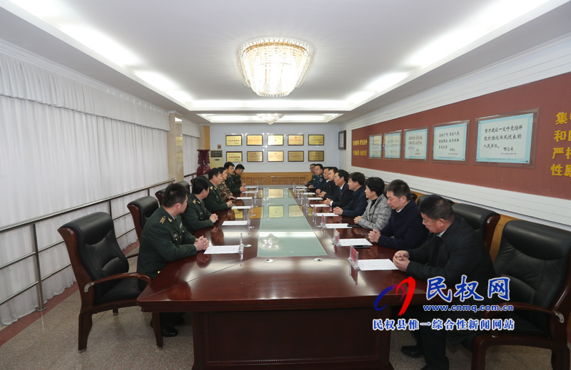 县四大家领导慰问商丘军分区官兵 军地同心 携手发展