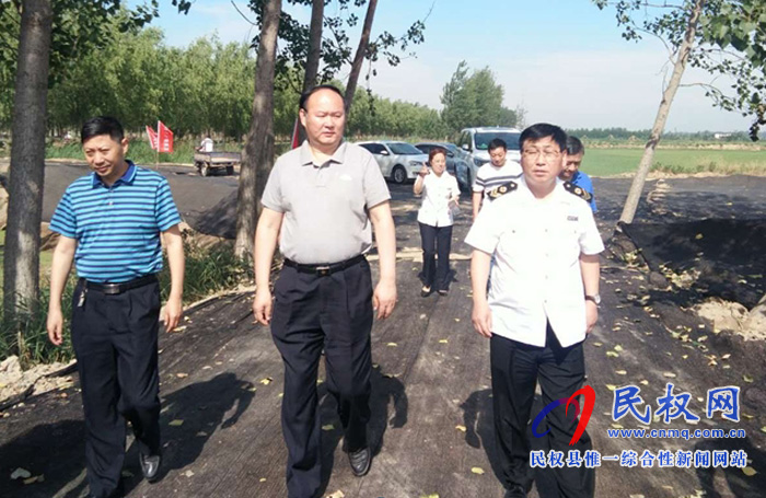河南省卫生计生监督局到民权县检查指导新建饮用水供水工程项目