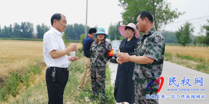 市农业农村局副局长蔡振海莅临民权指导麦收工作