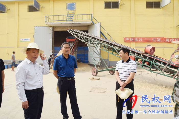 县领导锦传星基层调研夏粮收购情况 县领导锦传星基层调研夏粮收购情况