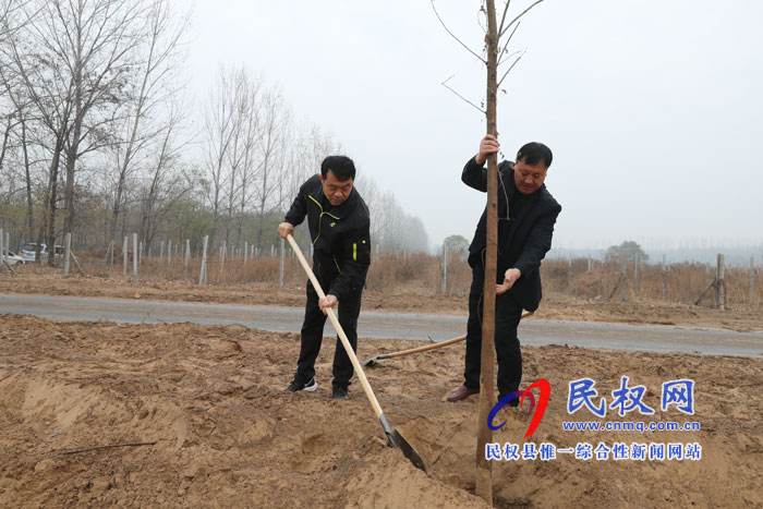 县领导参加冬季义务植树活动 县领导参加冬季义务植树活动