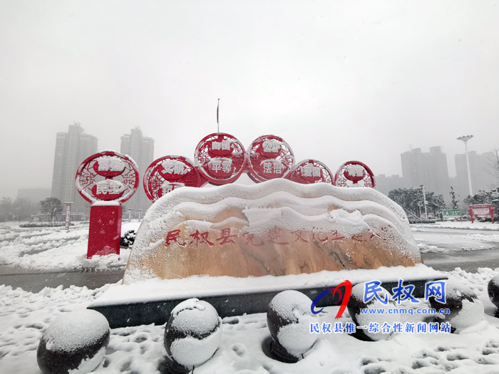 图说|河南民权：2020年的第一场雪，太美了吧!