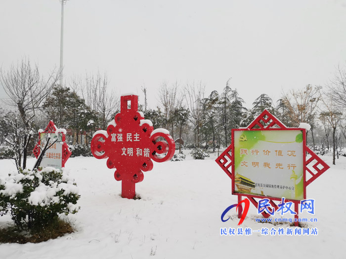 图说|河南民权：2020年的第一场雪，太美了吧!