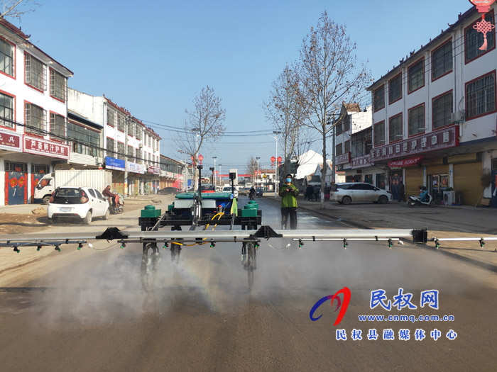 民权县老颜集乡植保机器人助力疫情防控 民权县老颜集乡植保机器人助力疫情防控