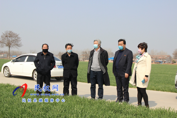 全国人大常委会委员许为钢博士亲临民权指导优质小麦春季管理 全国人大常委会委员许为钢博士亲临民权指导优质小麦春季管理