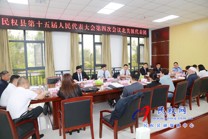 县委副书记、县长张团结参加北关镇代表团审议