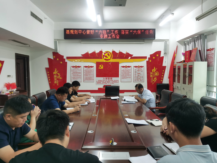 县规划中心召开做好“六稳”工作 落实“六保”任务专题工作会 县规划中心召开做好“六稳”工作 落实“六保”任务专题工作会