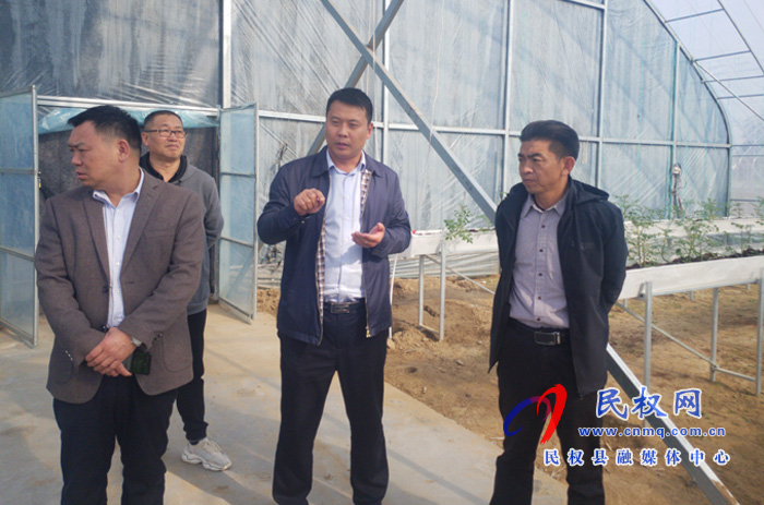 市发改委副调研员刘运清一行到双塔镇高效农业示范园视察工作