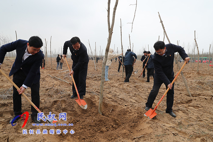 市县领导参加春季义务植树劳动