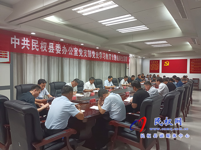 县委办公室党支部党史学习教育专题组织生活会