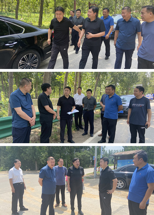 市公路发展中心主任张杰到我县督导检查防汛工作 市公路发展中心主任张杰到我县督导检查防汛工作