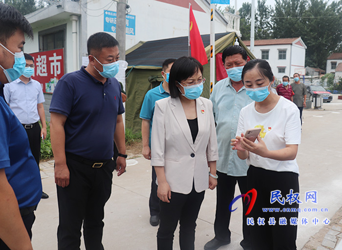县委副书记、代县长王静娴到野岗镇调研疫情防控工作 县委副书记、代县长王静娴到野岗镇调研疫情防控工作
