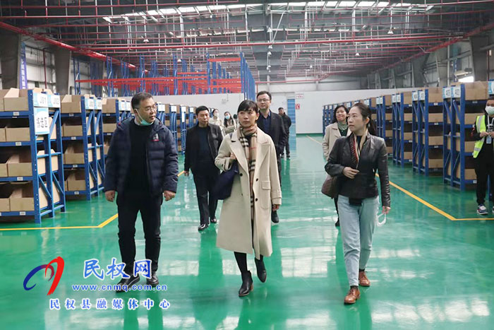 县领导于茜会见上海韵达货运有限公司国际部负责人顾毅一行