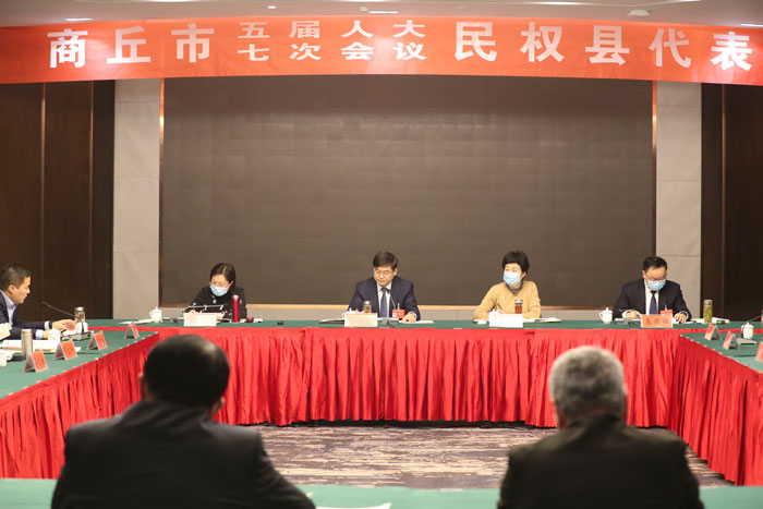 民权县代表团认真审议讨论市政府工作报告等报告
