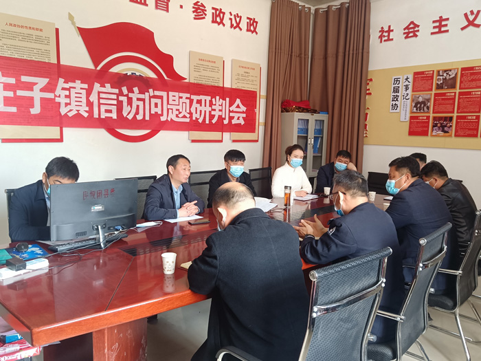 县政协副主席张启付到庄子镇督导信访维稳工作