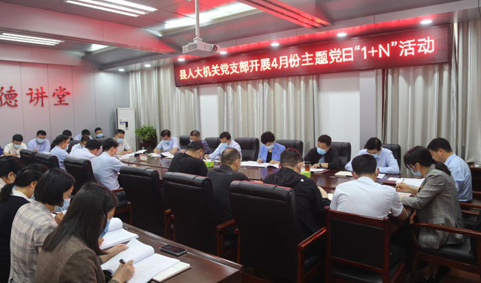 县人大常委会机关党支部开展4月份主题党日“1+N”活动