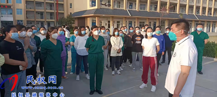 民权县卫健委机关党委书记、党组成员、副主任孙涛到永城市慰问民权县支援永城核酸采样队人员