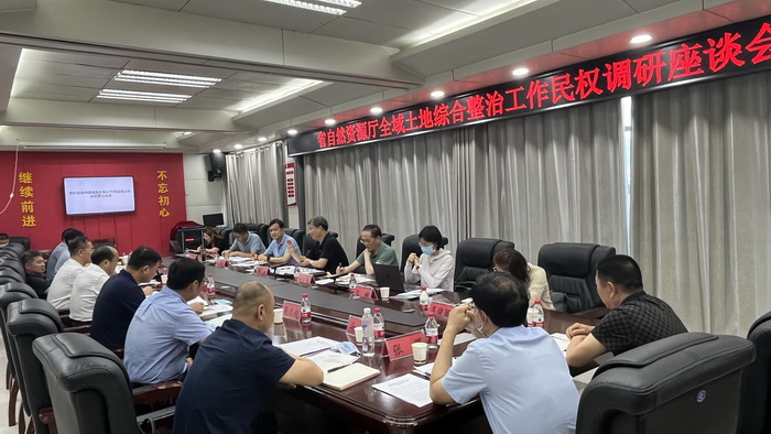 省自然资源厅调研组到民调研全域土地综合整治工作