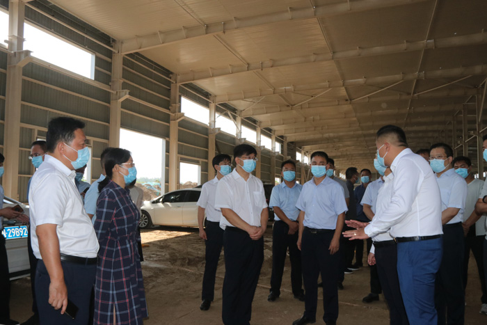 县委书记张团结调研重点招商项目及城建项目建设情况