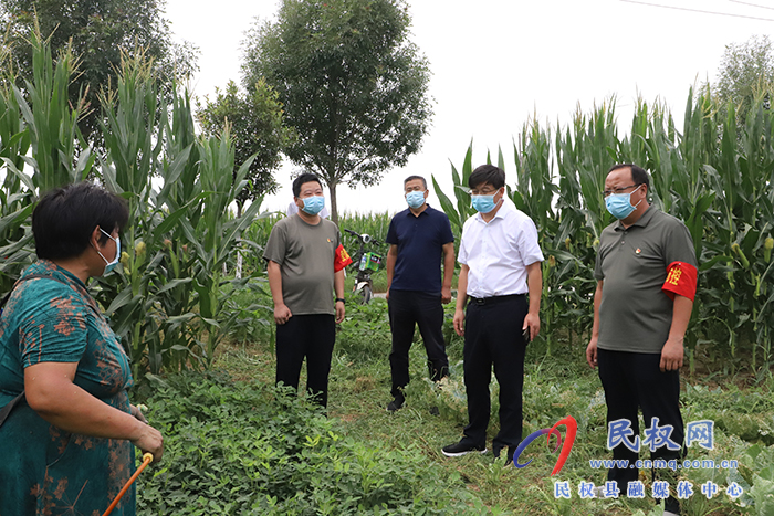 县委书记张团结查看农业生产复产工作