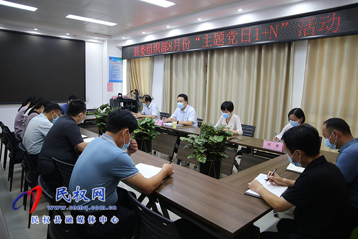 县委组织部：开展8月份“主题党日1+N”活动
