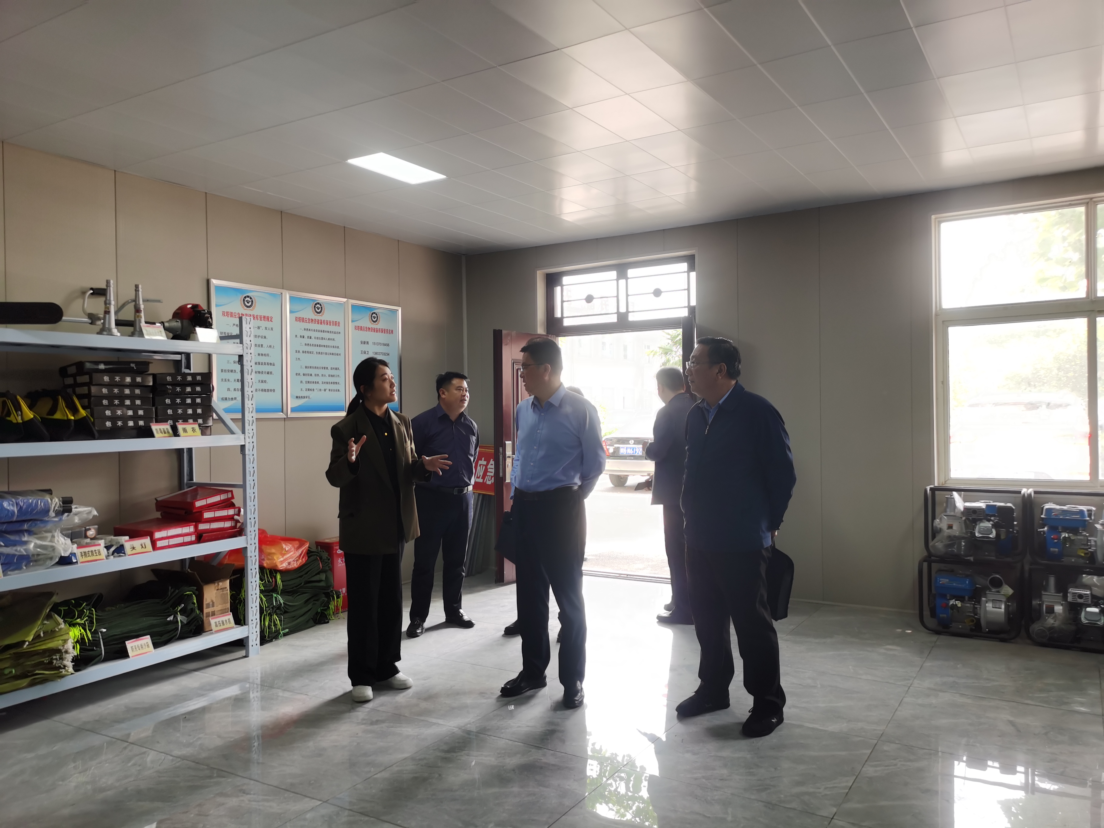 市应急管理局副局长刘学军到双塔镇调研基层应急能力建设情况