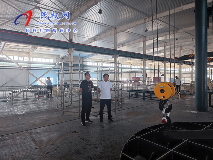 县领导李君督导调研金艺科技产业园项目建设、入驻企业投产情况