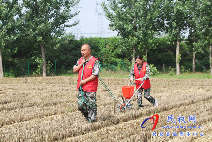 花园乡：三夏帮扶队  活跃在田间