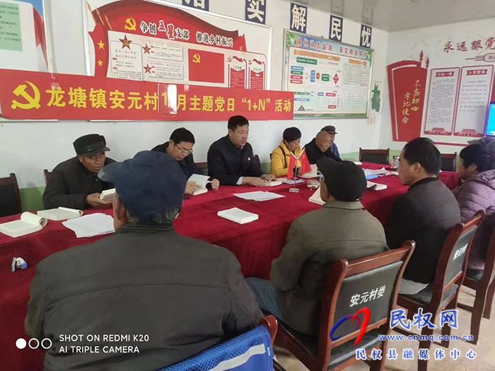 县委宣传部副部长李忠强到龙塘镇安元村开展党的创新理论宣讲活动