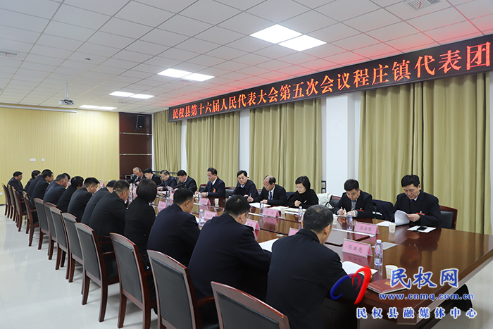 县委副书记、县长王景义参加程庄镇代表团审议讨论