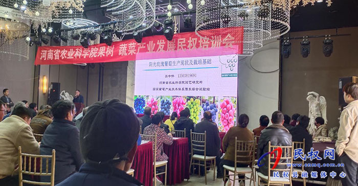 河南省农业科学院果树、蔬菜产业发展培训会在民权召开
