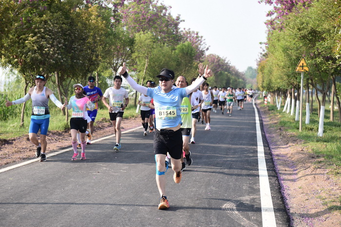 穿越林海 一路花香  巴迪瑞2024民权申甘林带生态马拉松赛激情开跑