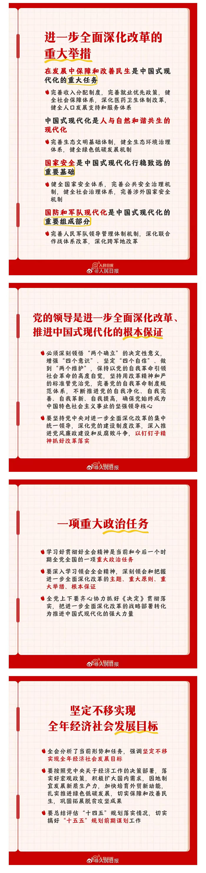 【学习贯彻党的二十届三中全会精神】党的二十届三中全会知识点