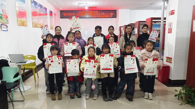 民权县图书馆举办2025年第二期“画从书中来——阅绘悦美”公益绘画培训（总第22期）