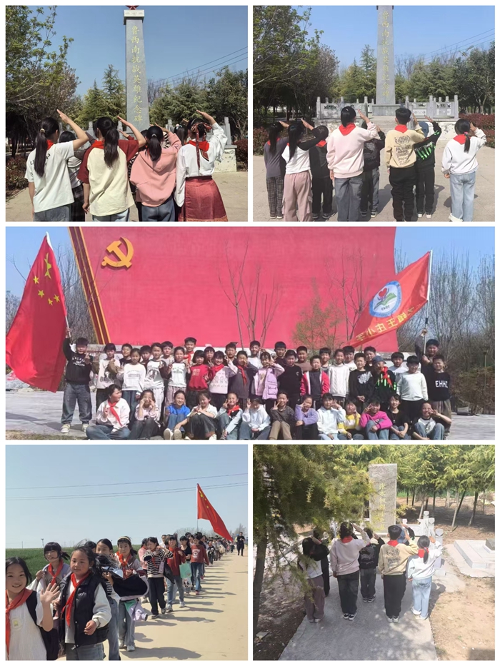 庄子镇开展“缅怀革命先烈•同心固国防”清明祭扫活动