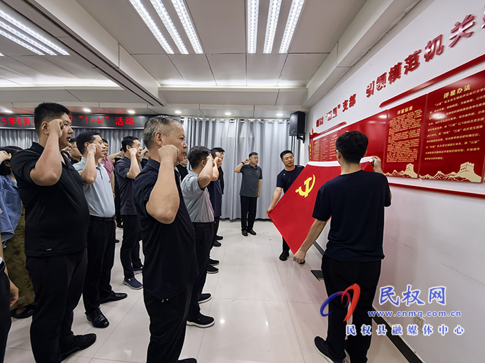 县委办公室党支部召开2025年6月份主题党日“1+N”活动