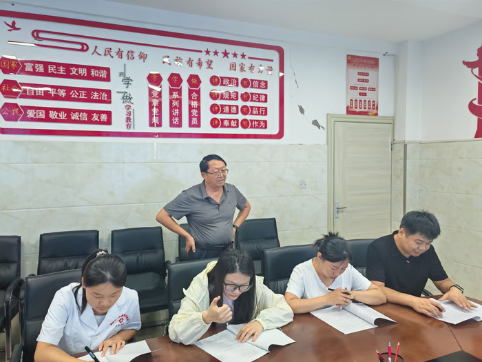 疾控中心到人和镇卫生院开展健康素养检测点调查前工作培训活动