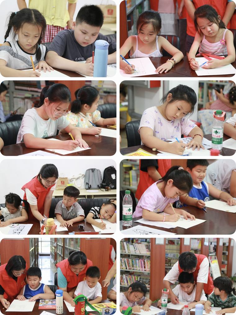民权县图书馆举办“书香润童心·妙笔绘梦想”少儿绘画活动