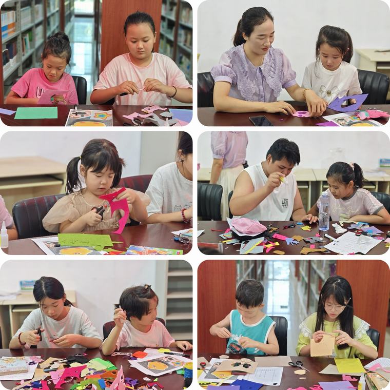 民权县图书馆举办“多彩童年·与众‘布’同”手工活动