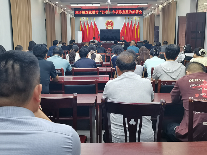 庄子镇全面开展烟花爆竹“打非”专项行动