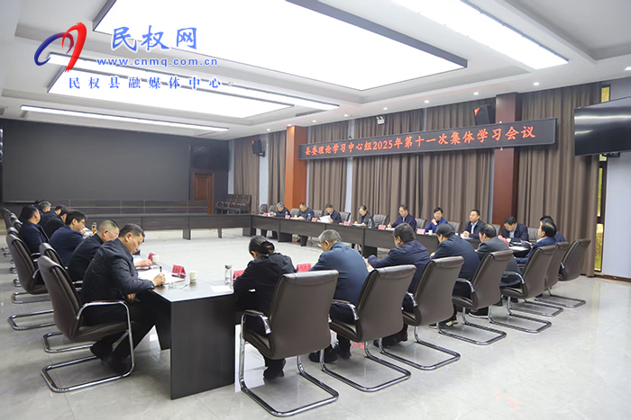 县委理论学习中心组开展2025年第十一次集体学习