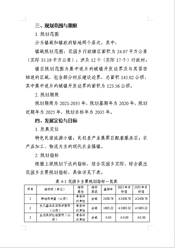 《民权县花园乡国土空间总体规划(2021-2035年)》公示稿 《民权县花园乡国土空间总体规划(2021-2035年)》公示稿