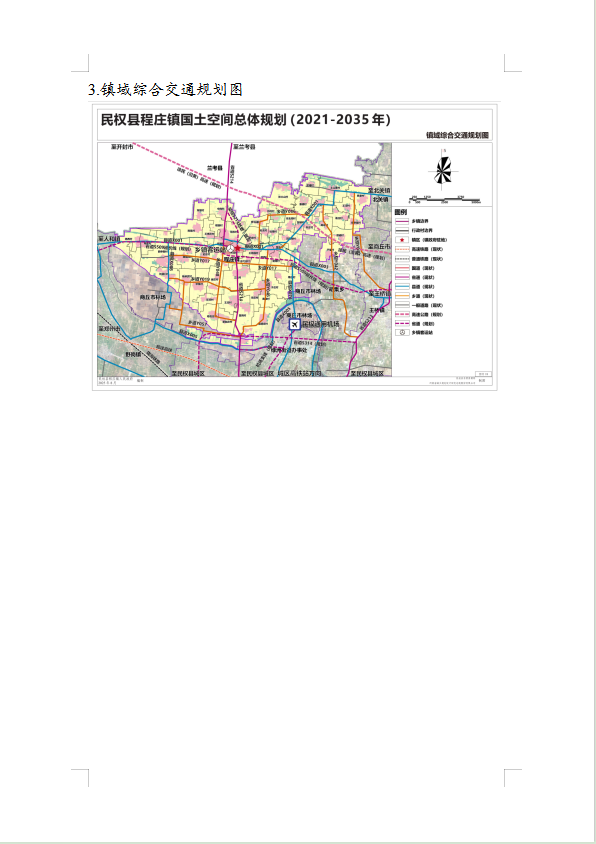  《民权县程庄镇国土空间总体规划（2021-2035年）》公示稿