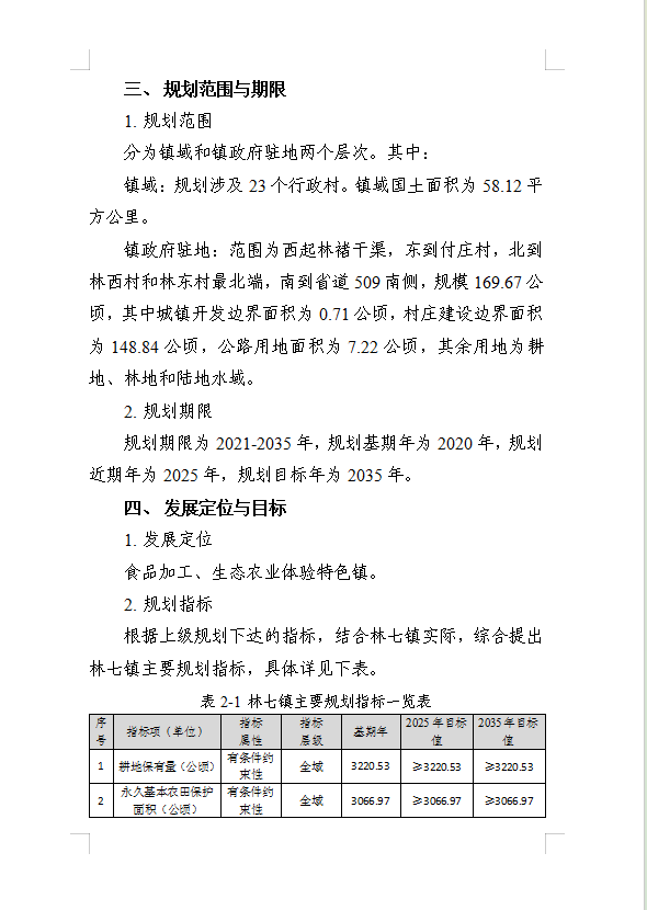 《民权县林七镇国土空间总体规划(2021-2035年)》公示稿 《民权县林七镇国土空间总体规划(2021-2035年)》公示稿