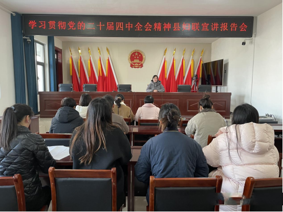 学习贯彻党的二十届四中全会精神巾帼宣讲小分队到褚庙镇宣讲