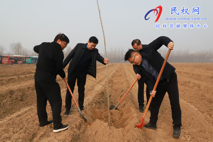 民权县四大家领导开展2026年春季义务植树活动